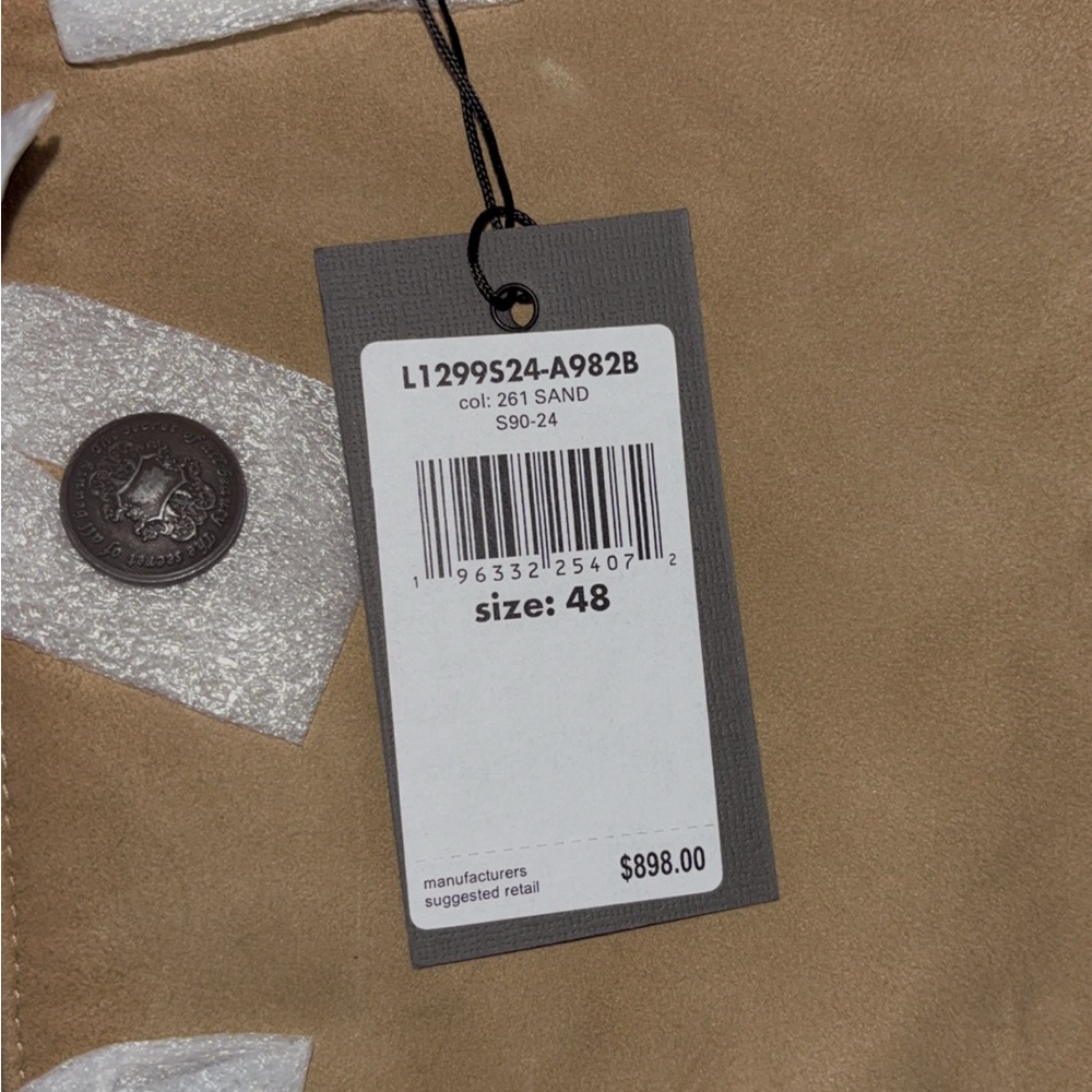 Tan Leather Jacket - Picture 2 of 3